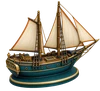 Teal ship